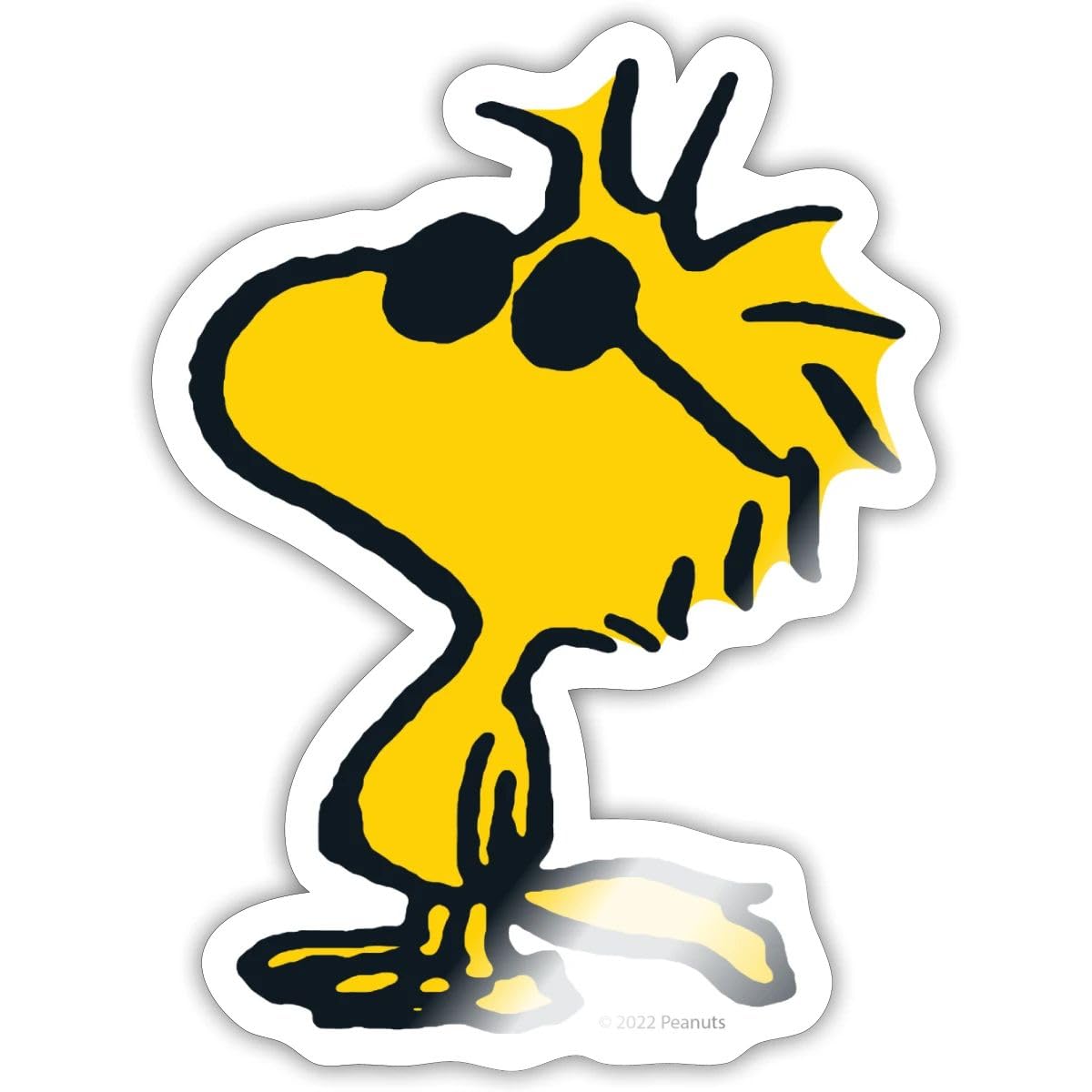 Spreadshirt Official Peanuts Woodstock Cool Sunglasses Sticker
