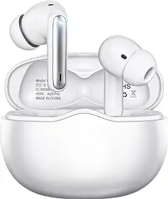 Fone De Ouvido Bluetooh Com Borrachinha, Sem Fio, Compatível Com Todo Celular, Cancelamento Ruído, Bateria Até 16 Horas, Microfone Para Chamadas, Controle Touch, Conecta no Notebook - Linha Premium
