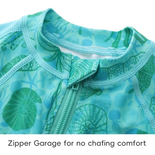 Baby Swimsuit UPF 50+ Sun Protection One Piece Zipper Beach Swimwear for Little Boys Girls Toddler4