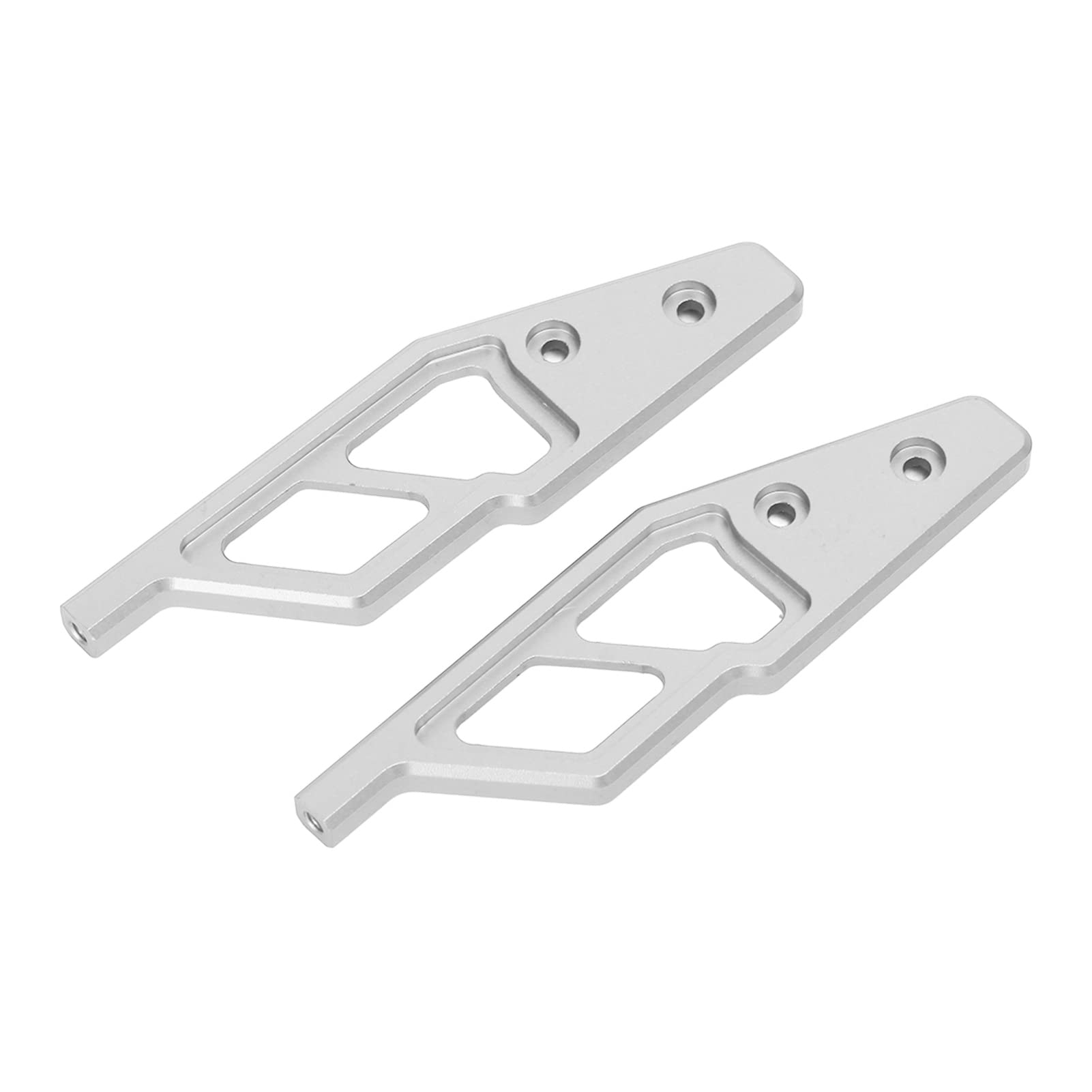 Zderzak przedni RC stop aluminium 310mm wytrzymały, odporny na rdzę ulepszony zamiennik dla samochodów RC 1/7 1/8 Series (Srebrny)
