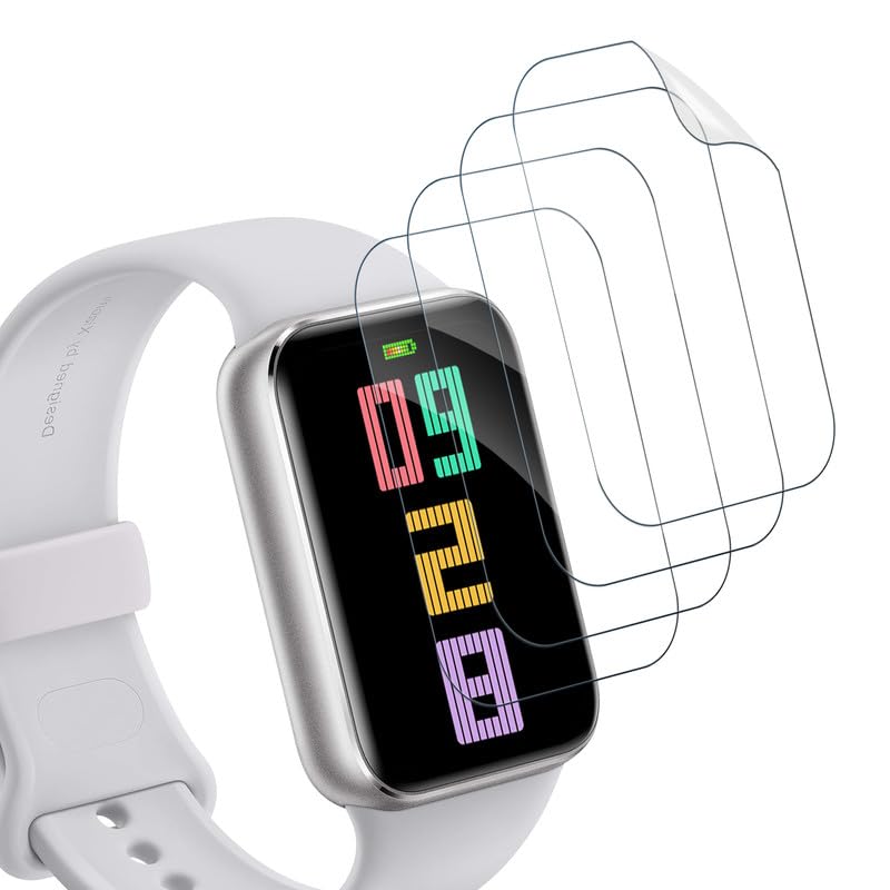 SkyKeep Soft TPU (4 Stücke) für Schutzfolie Xiaomi Band 9 Pro Panzerglasfolie, HD Displayschutzfolie, für Screen Protector Xiaomi Band 9 Pro Displayschutz, Kratzfest, Ultra-klar, Anti-Bläschen