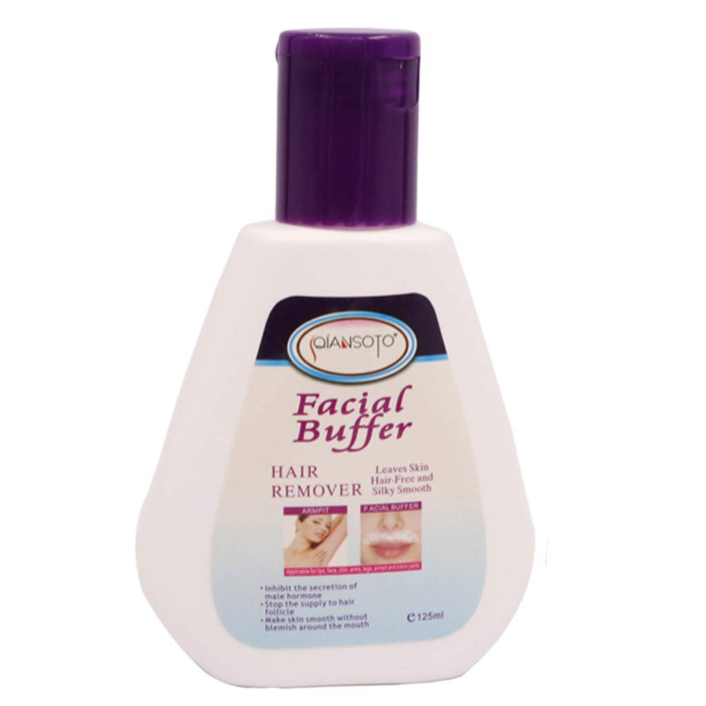 Buy Chezaa QIANSOTO Facial Buffer Hair Removal Cream with 100 Natural Extract Leaves Skin Hair