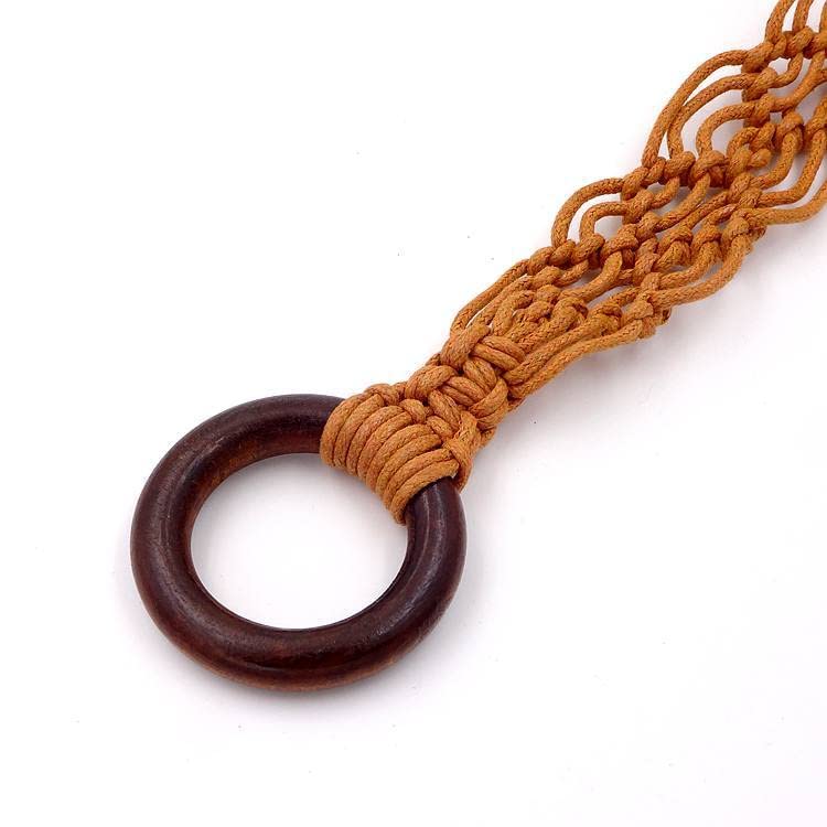 Fashion Bohemian Tassel Braided Belt Crochet Waistband Women's Dress Belt (C-Belt-10)3