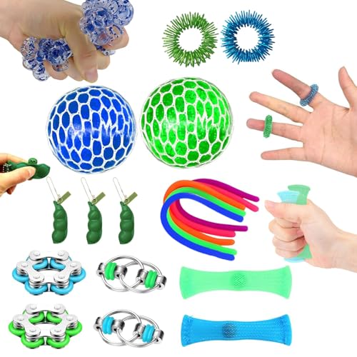 18 Stück Anti Stress Spielzeug Fidget Toys Sets, Adhs Spielzeug Fidget...