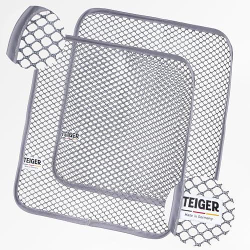 Teiger 2 x Teigreinigungstuch Teigreiniger Teigentferner Netztuch für hartnäckige Verschmutzungen Teigtuch Mesh Spültuch Reinigungstuch Spüllappen Doppelpack
