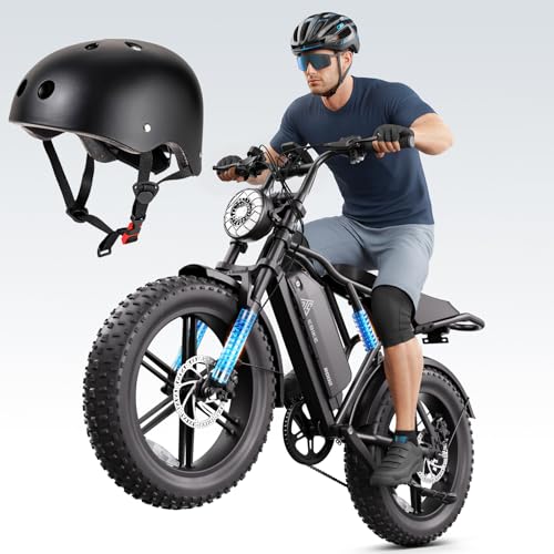 Image of TST Electric Bike for Adults, 1500W Peak Motor, 28 MPH, 20 inch x 4.0 inch Fat Tire E-Bike, 48V 15Ah Removable Battery, Dual Hydraulic Disc Brakes, Dual Suspension, LCD & APP Control, Ebike with Helmet