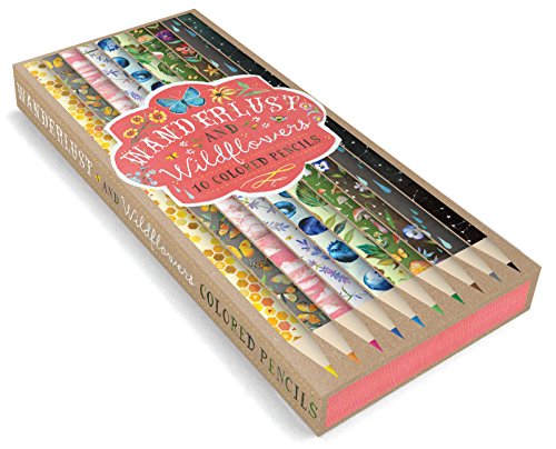 Lápices de colores Wanderlust y Wildflowers, 10 unidades