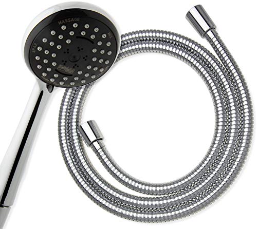 hoffmann Made in Germany Douchette Essensa Plus avec flexible La douchette chromée 3 types de jet est parfaitement complétée par le flexible de douche de 160 cm de long pour la douche ou la baignoire Cover