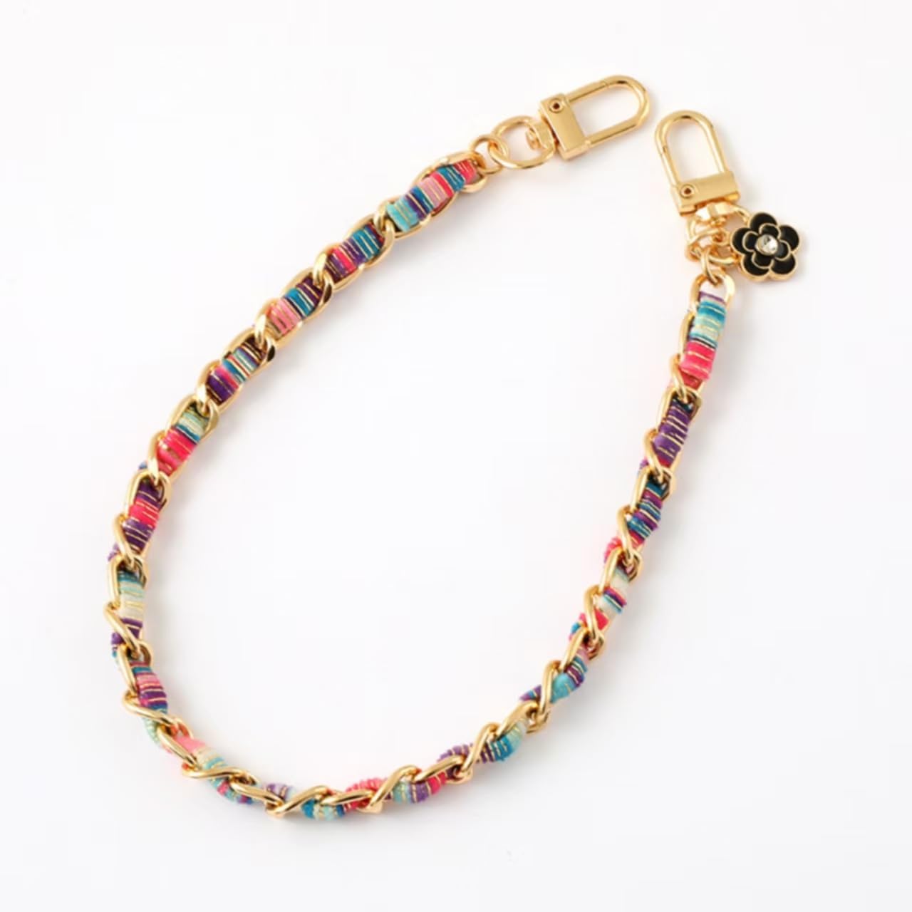 Phone Charm for Women, Cell Wrist Strap Metal Phones Chain Wristlet Strap Detachable iPhone Lanyard Wrist Fit Apple&Most Smartphones