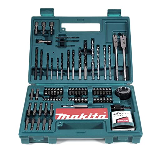 Makita DHP 482 STK Akku Schlagbohrschrauber 18V 62Nm + 1x Akku 5,0Ah + Ladegerät + 100 tlg. Bit Bohrer Set + Koffer – Bild 4
