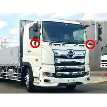 Amazon | 日野 17 プロフィア メッキ ミラー ステー カバー 電動