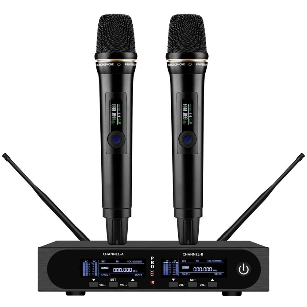 Amazon.com: Generic Wireless Microphone System, All Metal Dual UHF