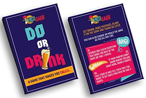 Gangaur Do Or Drink & Dumb Charades Bollywood Edition- Adult Card Games For Perfect Party Night - Combo Of 2 3