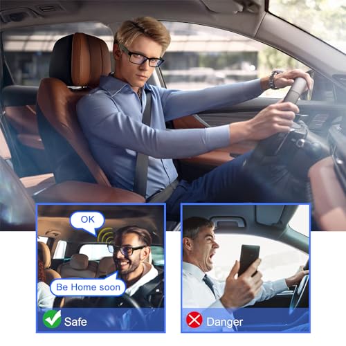 TnoxHD Smart Glasses, Bluetooth Sunglasses with Speakers, One-Click Control, Clear Calls Game and Anti-Blue Light Lenses, Intelligent Wireless... - Image 2