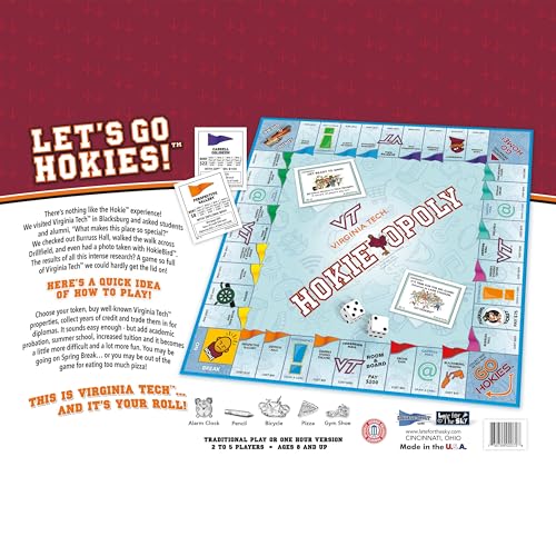Virginia Tech Va Techopoly Juego de Mesa Educativo miniatura 5