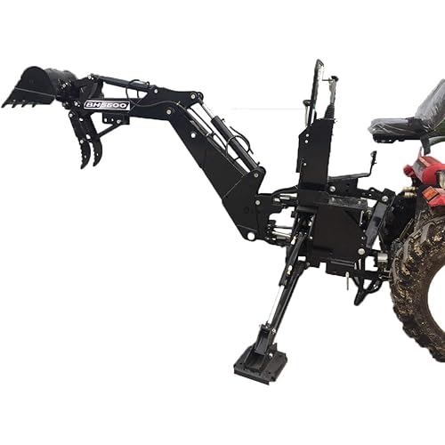 BH5600 Backhoe Excavator Tractor Attachment + PTO Pump, Tank, 15" Bucket