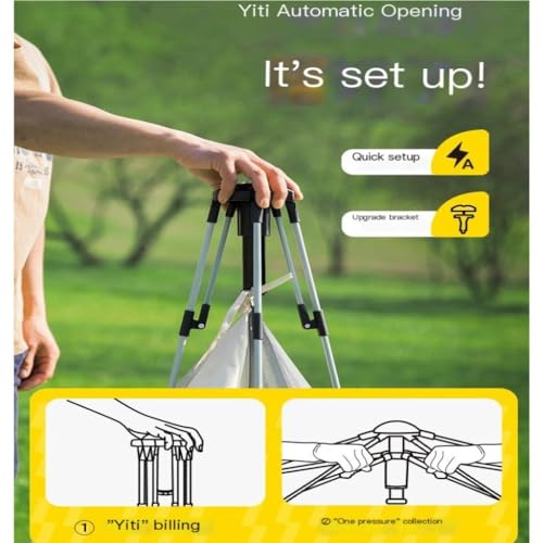 Carpa plegable portátil ligera y espaciosa para camping al aire libre miniatura 5