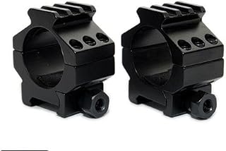 Green Blob Outdoors (A-081 30mm Rings Black Rifle Tactical Low Profile Picatinny Scope Rings W/Accessory Rail for Lasers, Flashlights, Nikon, Leupold, Vortex, Burris - Green Blob Outdoors