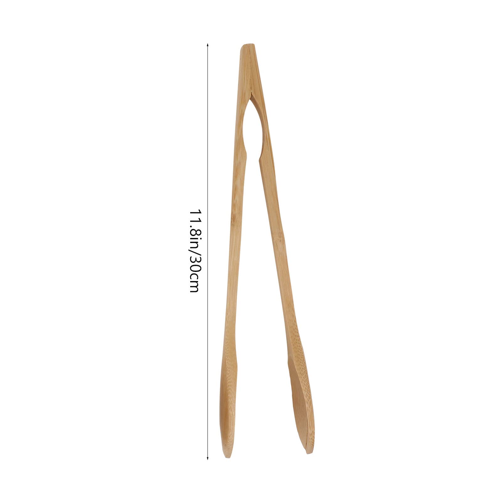 ABOOFAN 2Pcs Food Clips Multi Functional Serving Tongs for Barbecue Picnic and Buffet Comfortable Grip Non Slip Design Wood Material