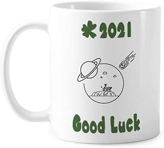 Veicolo Planetario Scudo Meteorite Buona Fortuna 2021 Tazza Ceramica Caffè Porcellana Tazza Stoviglie