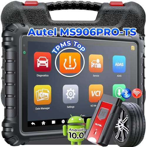 Autel MaxiSys MS906 Pro-TS Valise Diagnostic Auto, Améliorée de MK906 Pro MP900TS MK900-TS MP900BT Diagnostic Voiture, Top TPMS & Codage ECU, 3000+ Tests...