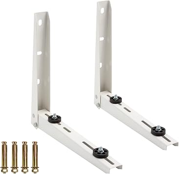 ICOOL Mini Split Wall Mounting Bracket for 7000-18000 BTU Universal Ductless Air Conditioners Heat Pumps Compressors, Outdoor Heavy Duty Foldable Condenser Bracket