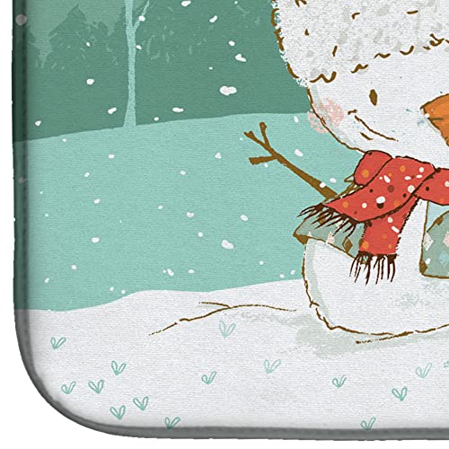 Tapis d'évier absorbant polyester imprimé terrier de Noël Ck2095ddm - 5