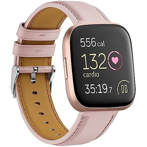 Bracelet en cuir YASPARK pour Fitbit Versa Cover