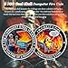 5PCS Skull Dumpster Fire Challenge Coin - The Strongest Steel is Forged Dumpster Fire Coin - Emotional Support This is Fine Chip - Funny Desk Accessories for Work - Inspirational Gifts for Men Women