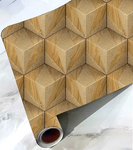 CABANA HOMES (45cm x 125cm, 1 Roll (6 sq.ft) Wall Stickers DIY Wallpaper 3D Self Adhesive, Living Room, Bedroom, Sofa Background, Ceiling, Gypsum Board, Office