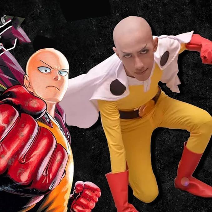 Amazon.co.jp: ワンパンマン ハゲマント サイタマ Saitama 戦闘服 