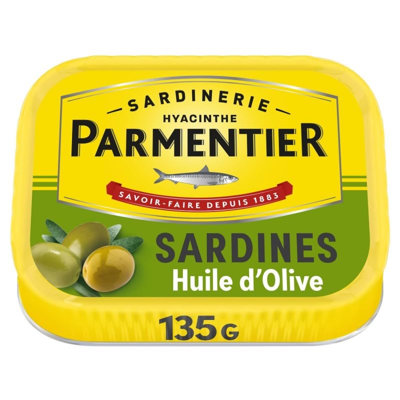 PARMENTIER – Sardinas aceite de oliva 135 g – Tres artículos