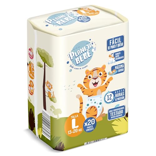 DIA PLANETA BEBE pañales 13-20 kgs talla L paquete 20 uds