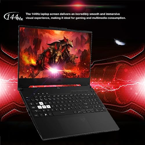 TUF Dash - Computer portatile da gioco da 15,6", 144 Hz, Intel 12th Core i7-12650H, RAM DDR5 da 64 GB, SSD PCIe da 2 TB, grafica NVIDIA GeForce RTX 3070, tastiera retroilluminata, Win 11 Pro, - Notebook - Immagine 3