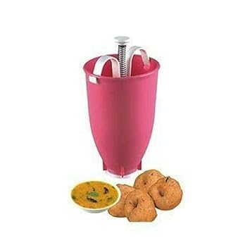 AN COLLECTION Plastic Mini Portable Donut Mould Menduvada Maker Easy (Random Color)