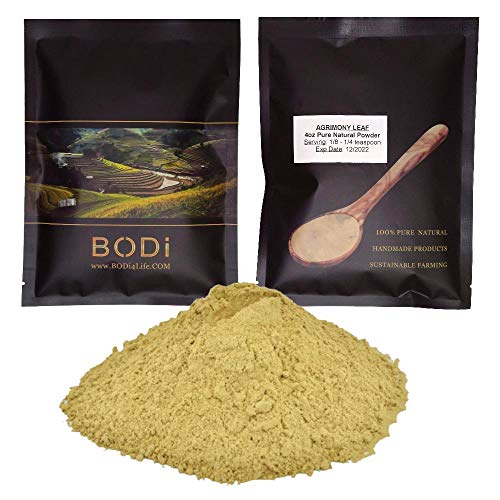 bodi : Agrimony Leaf Powder - 100% Pure Natural Chemical Free (4 8 16 32 oz) (4 oz)