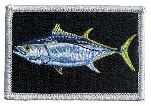 2" x 3" Bluefin Tuna Sportfish Tactical Patch - Black