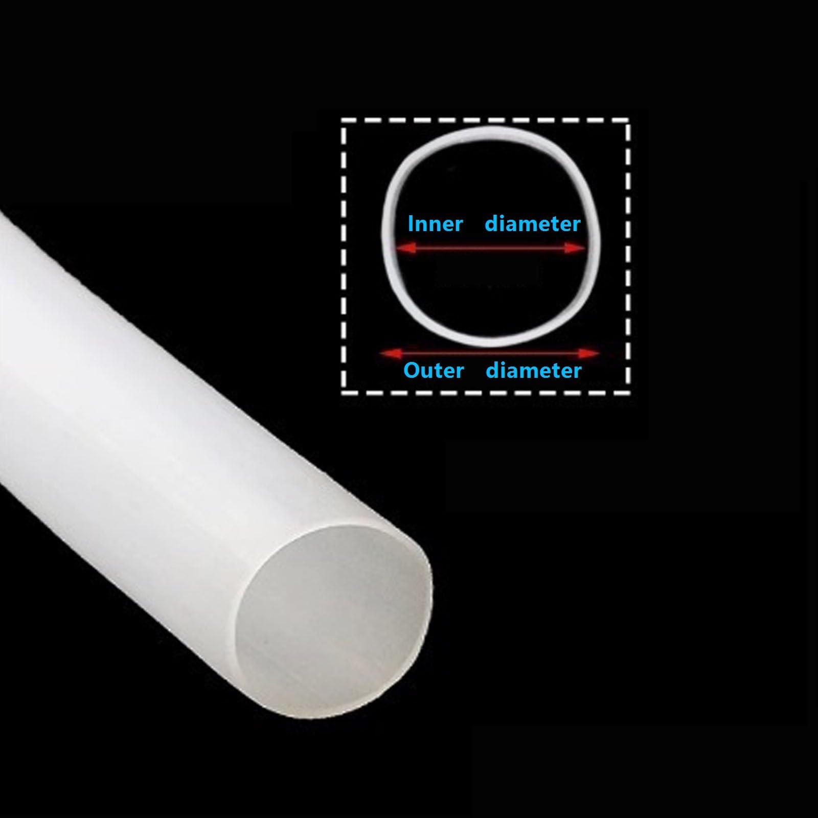 1Meter Silikonschlauch Großkalibrig,Flexibler Schläuche ID 130mm x OD 134mm
