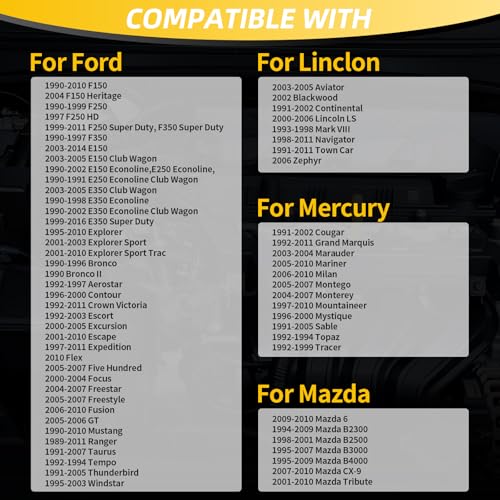Sensor de Oxígeno Juego 4 Piezas Compatible Ford 1990-2014 miniatura 2