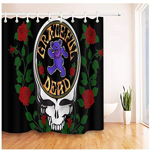 CGUGH 72 x 72 inch Art Style Shower Curtain with Hooks