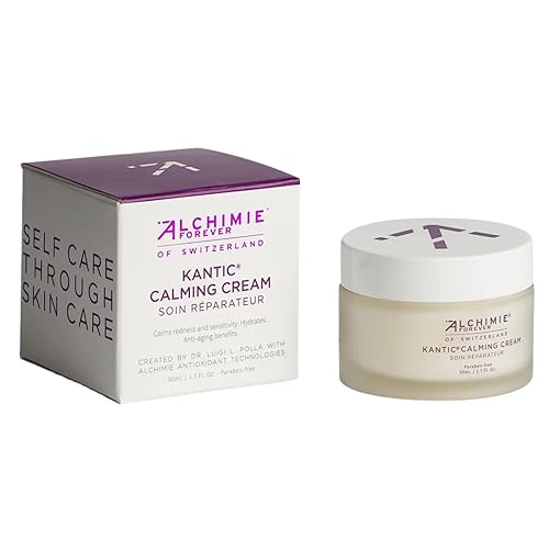 Alchimie Forever Kantic Crema calmante Hidratante facial de peso medio que calma el enrojecimiento y la irritación con ricos antioxidantes,