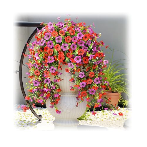 4 Bundles 30" Artificial Flowers for Outdoors – Front Porch