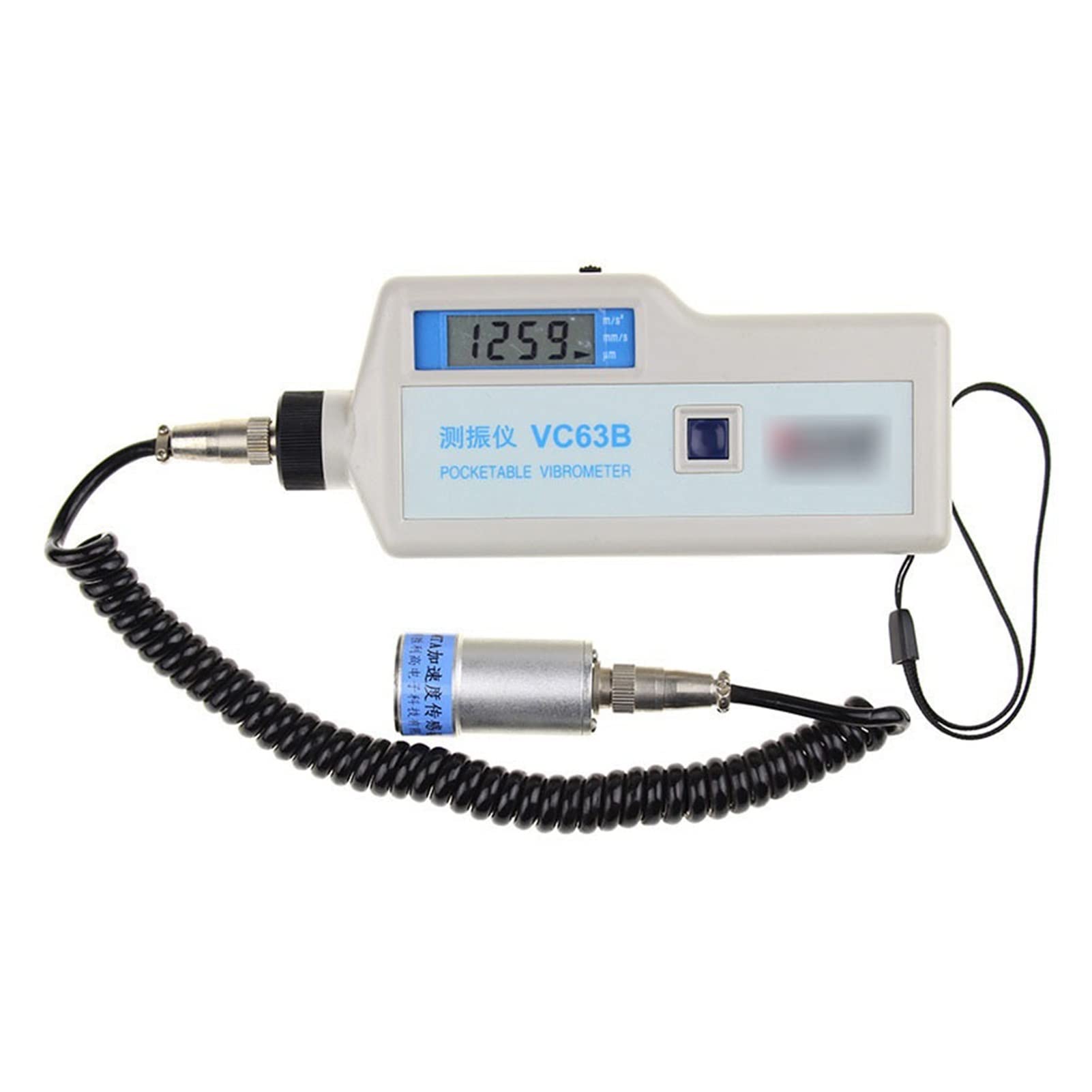 Soywim One Color Digital Vibration Meter, Digital Vibration Meter Split Accelerometer Magnetic Probe Handheld