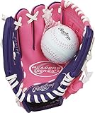 Rawlings Players Series Youth Tball/Baseball Gloves,Ages 3 to 5, Left Hand Orientation, RH,...