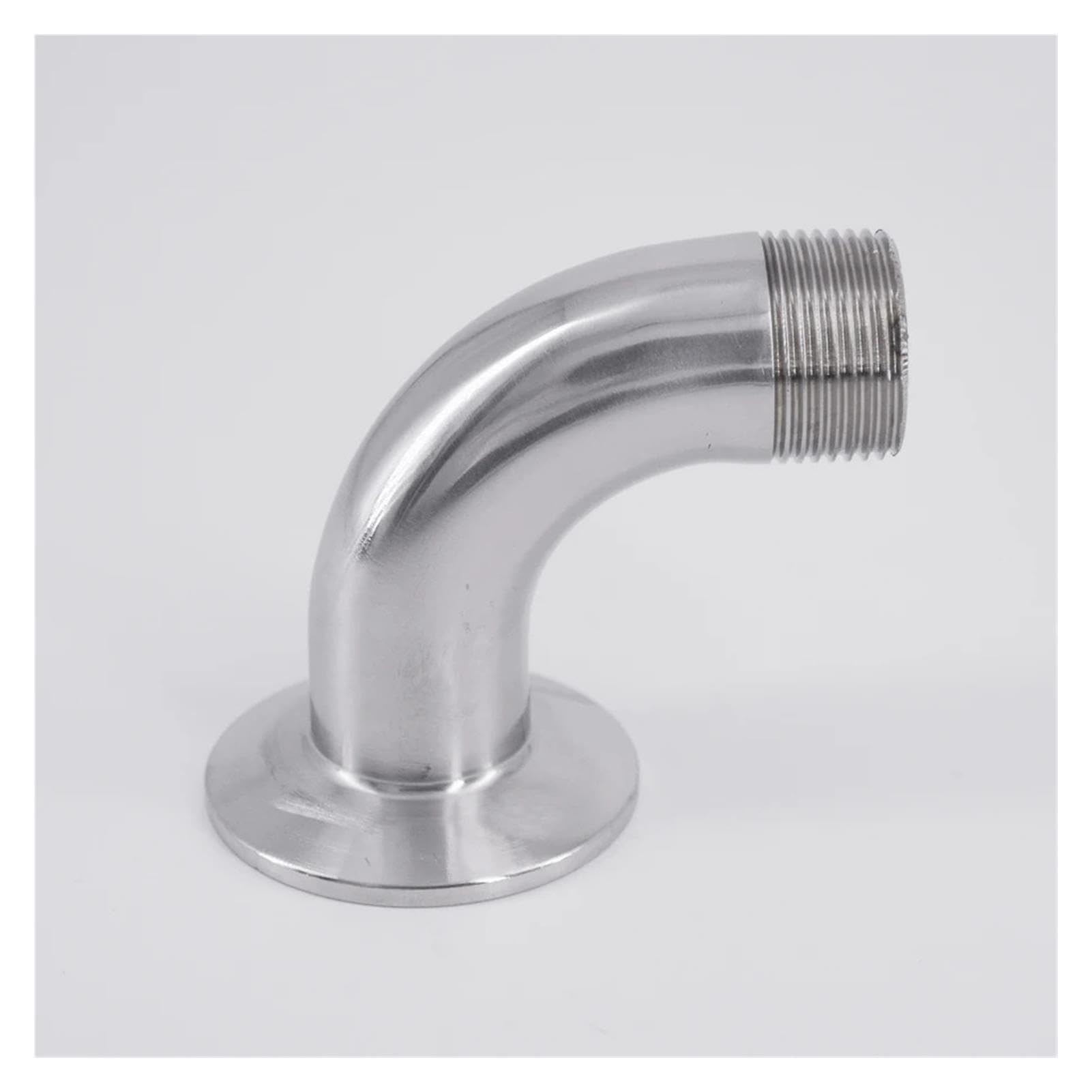 Curva 90° Tri-Clamp Filetto Maschio Inox 304 1.5-2.5 Pollici