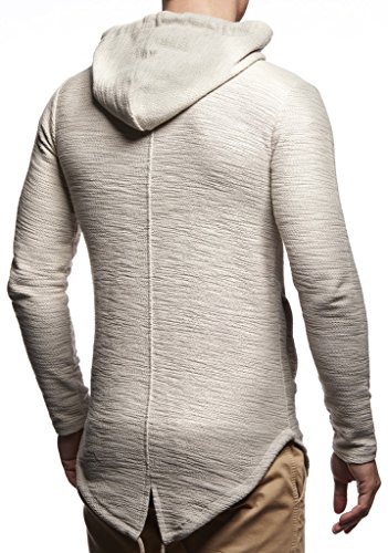 Leif Nelson Men's Oversized Hooded Long Jacket | Modern Stylish Longsleeve Full Zip Hoodie Sweatshirt4