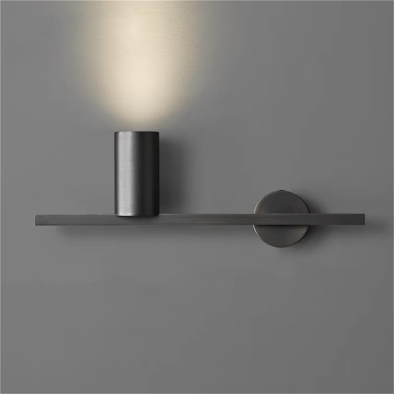 ZTCHSENZT Simple Brass Wall Sconce 4000K Gold Black for Bedroom Bedside Foyer Staircase Aisle Ambient Wall Sconce,Black-Left