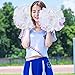 VGEBY1 Cheerleading Pom Pom, 2 Colors Sparkle Shining Colorful Cheerleader Pompoms for Dance Party School Sports Competition (7 Colors) Brassandwoodwindinstruments Other Ball Sports Goods