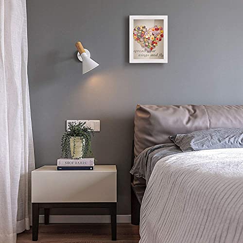 Love-KANKEI 3D-fotolijst, 20 x 25 cm, houten objectlijst om te vullen, schaduwbox, frame met 4 spelden, cadeau voor familie, vrienden enz. (wit) - Image 7