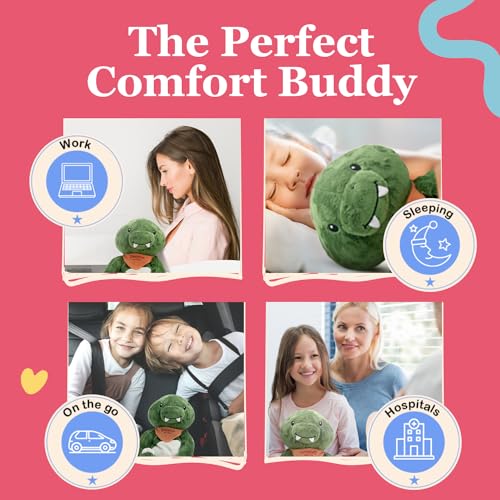Image of Lilly's Love Weighted Stuffed Animal, 5lb | Sensory Plush for Kids & Adults | Machine Washable Plushie w /Removable Inner | Calming Weighted Stuffed Animal for Anxiety, Donnie The Dino